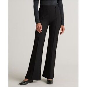 Quince Ultra-Stretch Ponte Flare Wide Leg Pants Medium Navy New Office